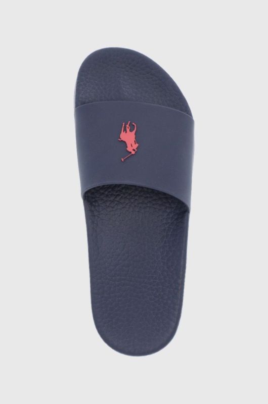 Шльопанці Polo Ralph Lauren Polo Slide колір синій фото 4