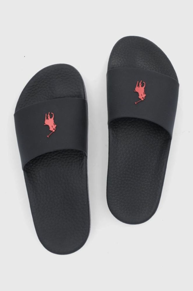 Шльопанці Polo Ralph Lauren Polo Slide чоловічі колір чорний 809852071004 фото 4