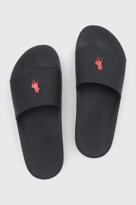 Шльопанці Polo Ralph Lauren Polo Slide колір чорний фото 4