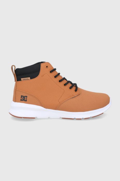 Шкіряні черевики Dc чоловічі колір коричневий Шкіряні черевики Dc чоловічі колір коричневий