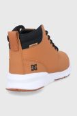 Шкіряні черевики Dc чоловічі колір коричневий Шкіряні черевики Dc чоловічі колір коричневий