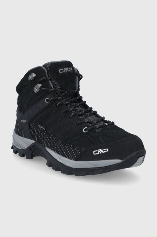 Черевики CMP rigel mid trekking shoe wp чоловічі колір чорний фото 2