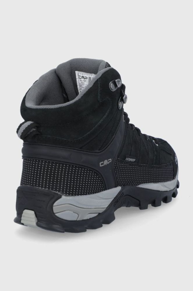 Черевики CMP rigel mid trekking shoe wp чоловічі колір чорний фото 3