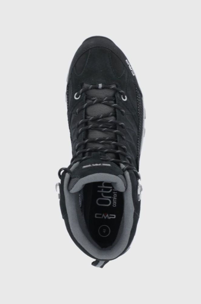 Черевики CMP rigel mid trekking shoe wp чоловічі колір чорний фото 4