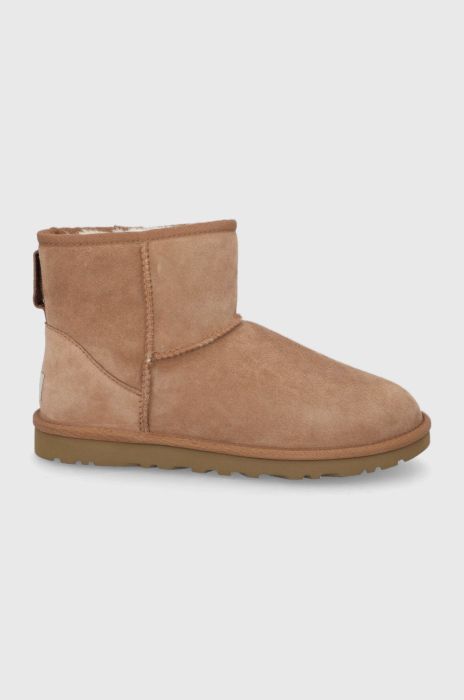 Замшеві чоботи UGG Classic Mini чоловічі колір коричневий
