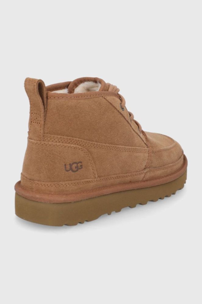 Замшеві кросівки UGG Neumel Moc чоловічі колір коричневий фото 3