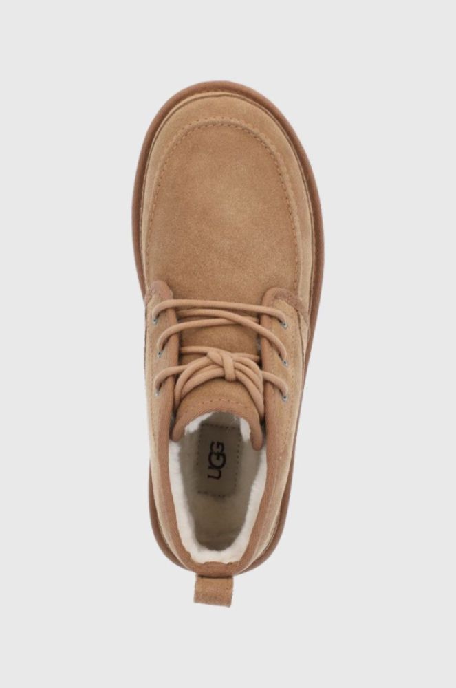 Замшеві кросівки UGG Neumel Moc чоловічі колір коричневий фото 4