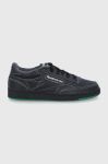 Черевики Reebok Classic Club C 85 GX8318 колір чорний на плоскому ходу GX8318-CBLK/VCRD Черевики Reebok Classic Club C 85 GX8318 колір чорний на плоскому ходу GX8318-CBLK/VCRD
