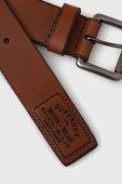 Шкіряний ремінь Superdry чоловічий колір коричневий (2122886)