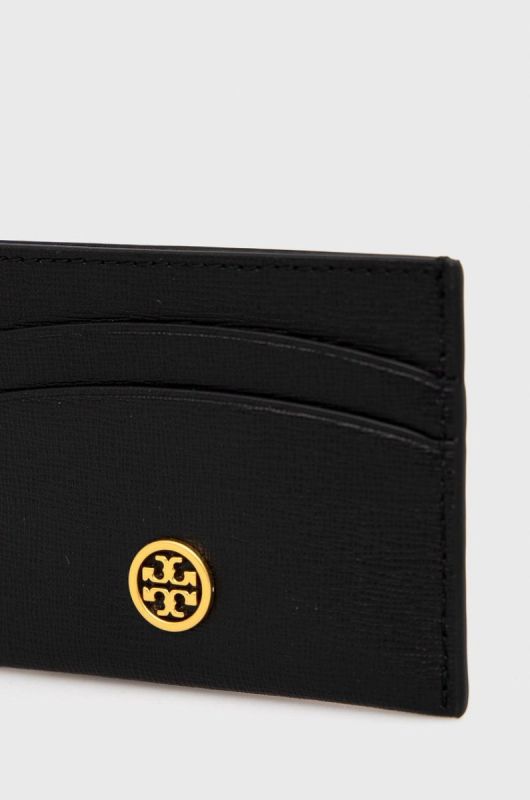 Шкіряний гаманець Tory Burch жіночий колір чорний (1682328) фото 2