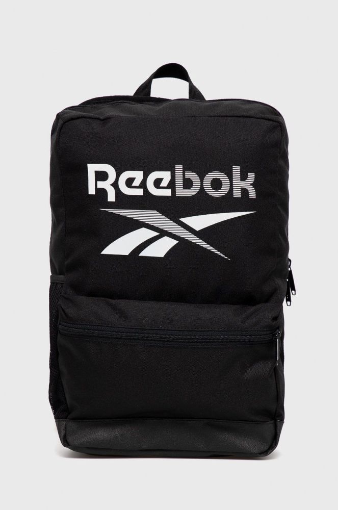 Рюкзак Reebok GP0181 колір чорний великий з принтом