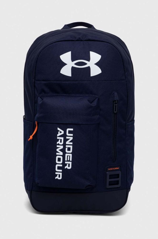 Рюкзак Under Armour колір синій великий з принтом