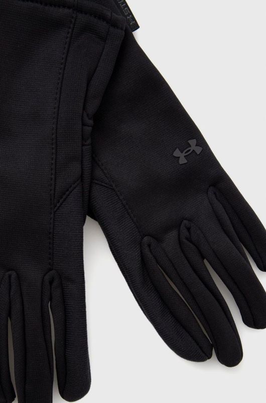 Рукавички Under Armour 1365972 жіноче колір чорний фото 2