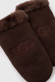 Замшеві рукавички UGG жіночі колір коричневий (3581640)