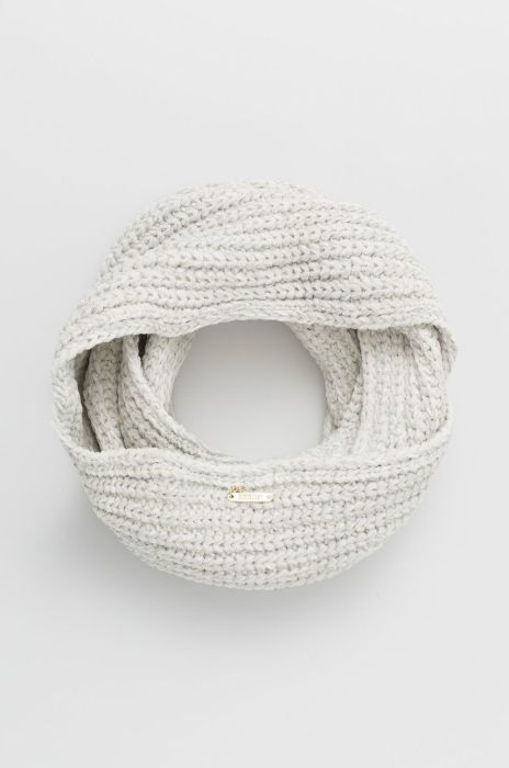 Дитячий шарф Guess колір білий гладкий