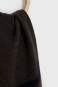 Вовняний шарф Woolrich колір коричневий візерунок