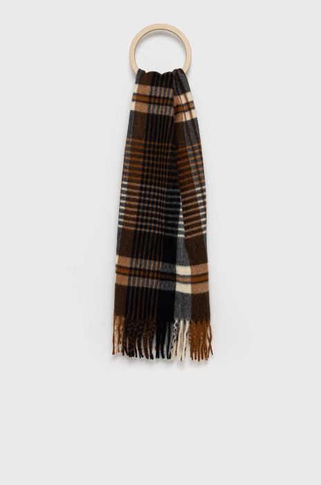 Шарф Aldo чоловічий колір коричневий візерунок