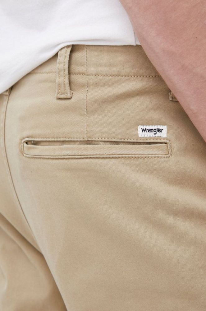 Штани Wrangler чоловічі колір бежевий фото 4
