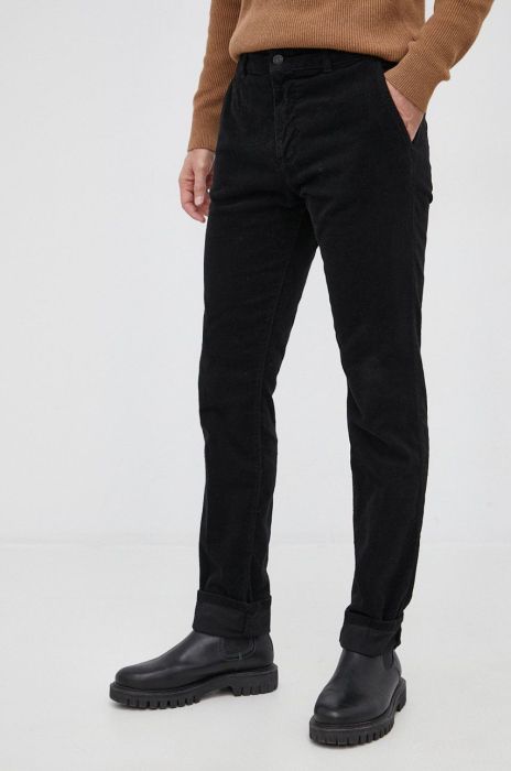 Штани Sisley чоловічі колір чорний пряме (1886740)
