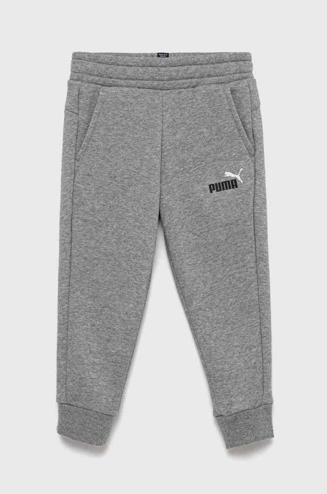 Дитячі штани Puma 586988 колір сірий меланж