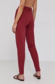 Штани Patrizia Pepe жіночі колір бордовий пряме висока посадка (1517938)