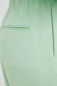 Штани Samsoe Samsoe жіночі колір зелений пряме висока посадка (2699639)