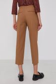 Штани Drykorn Access жіночі колір коричневий прямі висока посадка