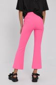 Штани Chiara Ferragni Uniform жіночі колір рожевий широке висока посадка