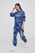 Штани HUF жіночі з принтом колір блакитний