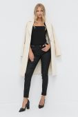 Штани Morgan жіночі колір чорний облягаюче середня посадка (1756809)