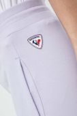 Бавовняні спортивні штани Rossignol колір білий однотонні