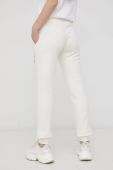 Штани Superdry жіночі колір кремовий з аплікацією