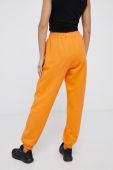 Бавовняні штани P.E Nation жіночі колір помаранчевий гладкі