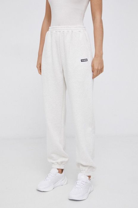 Бавовняні штани P.E Nation жіночі колір бежевий гладкі