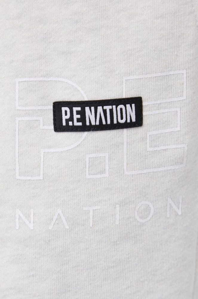 Бавовняні штани P.E Nation жіночі колір бежевий гладкі фото 4
