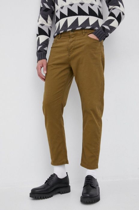 Штани Scotch & Soda чоловічі колір зелений