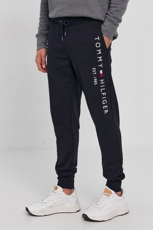 Штани Tommy Hilfiger чоловічі колір синій з аплікацією