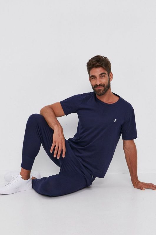 Штани Polo Ralph Lauren чоловічі колір синій гладке (1590551) фото 2