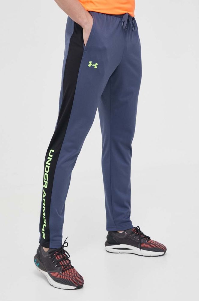 Штани Under Armour чоловічі колір синій з принтом 1366213-001