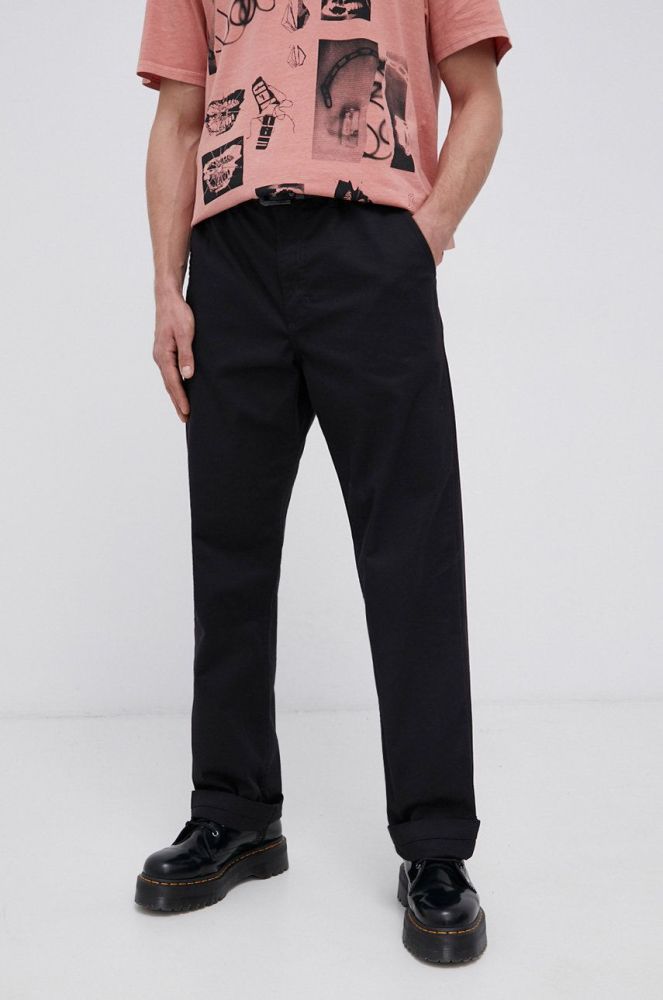 Штани Vans чоловічі колір чорний фасон chinos VN0A5FJBBLK1-Black