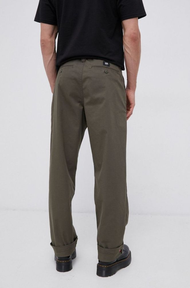 Штани Vans чоловічі колір зелений фасон chinos VN0A5FJBKCZ1-grape.leaf фото 3