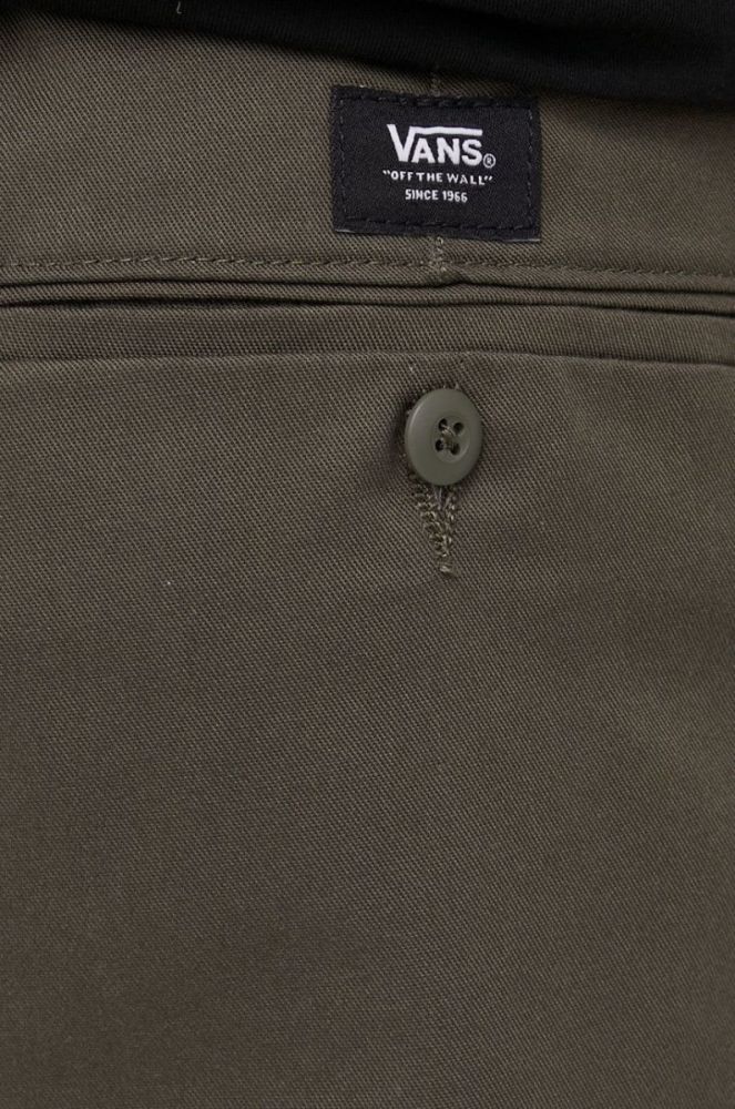 Штани Vans чоловічі колір зелений фасон chinos VN0A5FJBKCZ1-grape.leaf фото 4