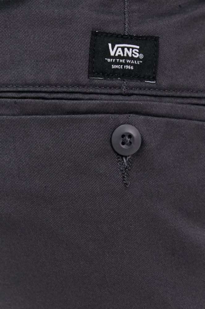 Штани Vans чоловічі колір сірий пряме фото 4