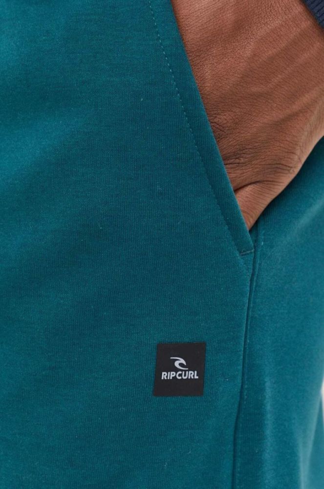 Спортивні штани Rip Curl чоловічі колір зелений однотонні фото 4