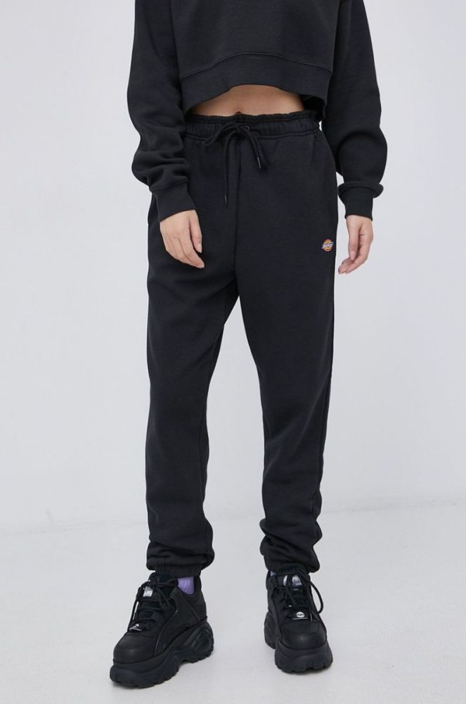 Штани Dickies колір чорний з принтом фото 5