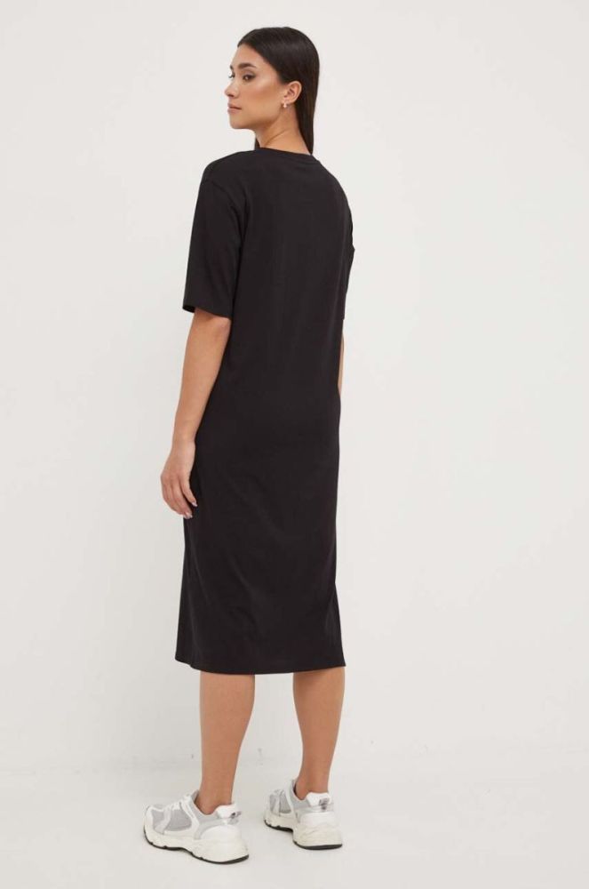 Сукня Armani Exchange maxi пряма колір чорний фото 3