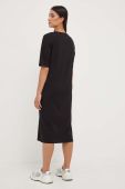 Сукня Armani Exchange maxi пряма колір чорний