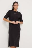 Сукня Armani Exchange maxi пряма колір чорний