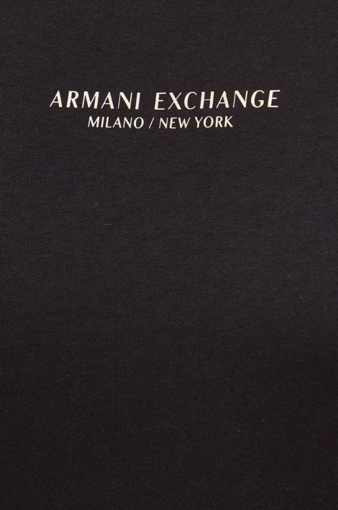 Сукня Armani Exchange maxi пряма колір чорний фото 6