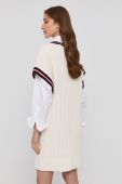 Сукня Victoria Victoria Beckham колір кремовий mini пряма (1638658) Сукня Victoria Victoria Beckham колір кремовий mini пряма (1638658)